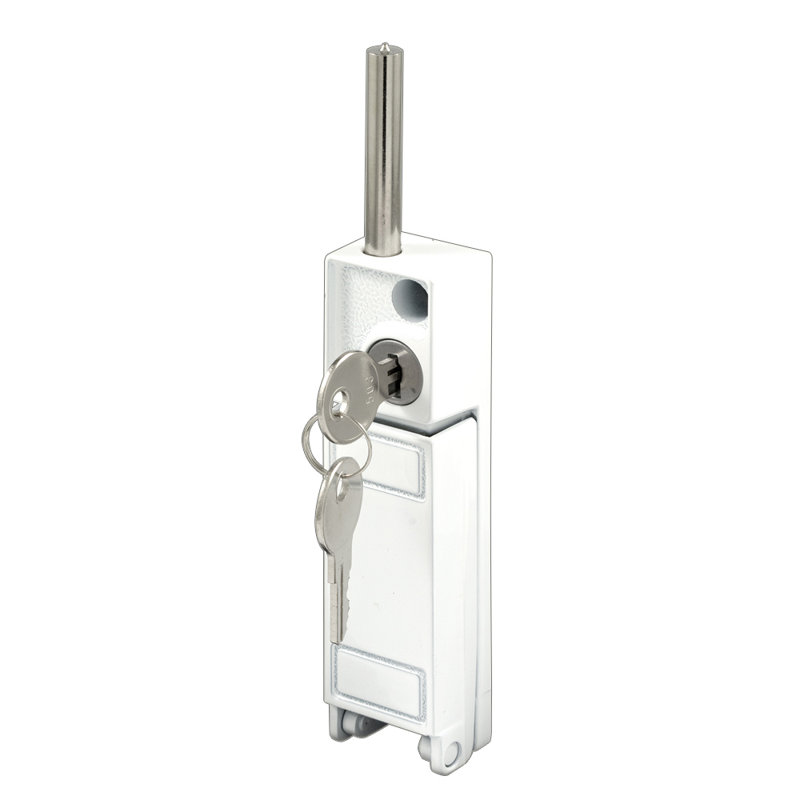 Prime-Line White, Sliding Patio Door Keyed with Bolt Lock (Single Pack)