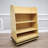 Fixturedisplays®Maple Wood Book Shelf, Mobile Bakery Wall Rack On Wheels, Retail Merchandise Fixture Display 30" Wide X 20" Deep X 50" Tall 101140