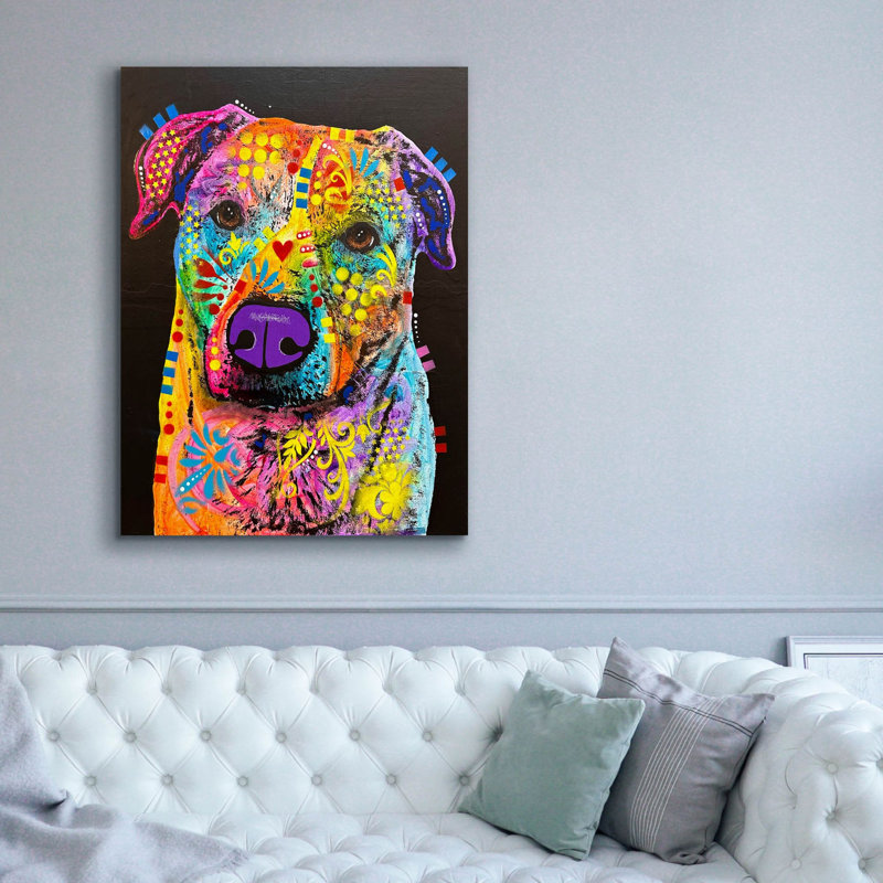Red Barrel Studio 'Just A Little Bite Of Ham' by Dean Russo Canvas Wall Art, H 54 po x l 40 po x P 1,5 po