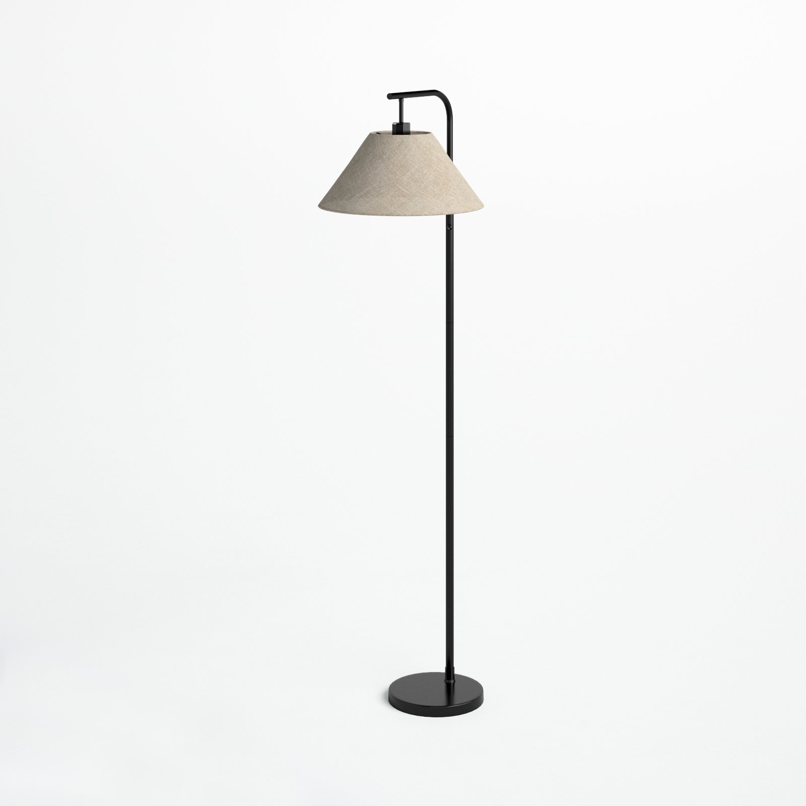 Westwick 58'' Floor Lamp, Black, Beige