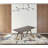 79" Brown Solid Wood Double Pedestal Base Dining Table