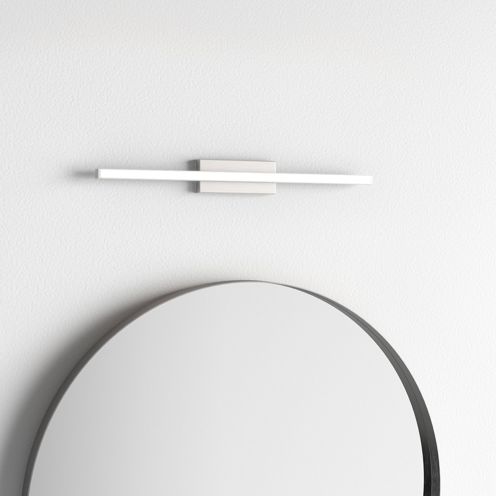 Rochelle Single Light Dimmable Flush Mount Sconce, 2.75" H x 1.63" W x 24" D, Brushed Nickel