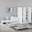 Tayce 4 Piece Bedroom Set (1 Drawer Bedside Chest X2, 4 Drawer Chest, 3 Door Wardrobe)-885185546