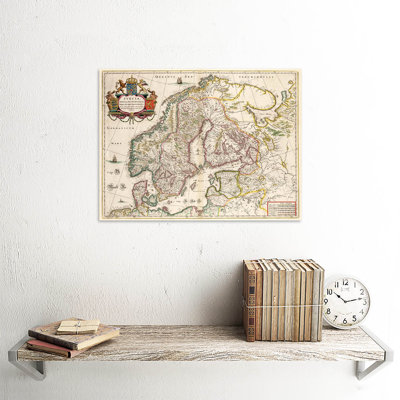 Map Antique Scandinavia Norway Sweden Finland - No Frame Print