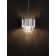Chrome Aluminum & Crystal LED E14 1x5 Watt 230 Volt IP20 Bulb Excluded D: 25 H: 120 cm  Adjustable Height