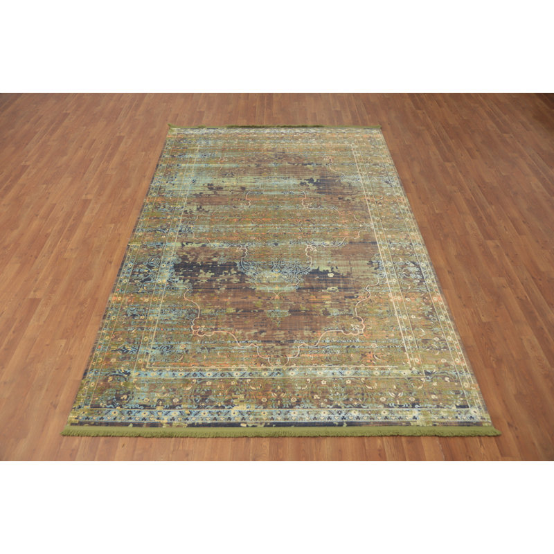 Tapis traditionnel délavé 6 x 9