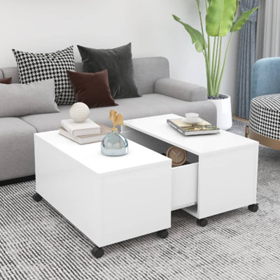 Godderd Wheel Coffee Table with Storage