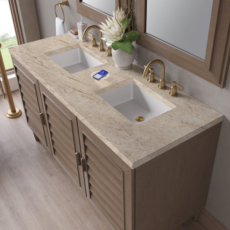 Portland 60'' W Double Vanity, Tajnar Eclos
