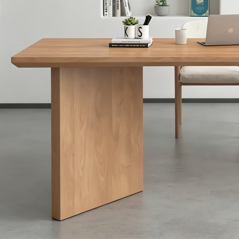 Simple Steady Solid Wood Pine Rectangle Desk, 29.5" H x 78.7" W x 31.5" D