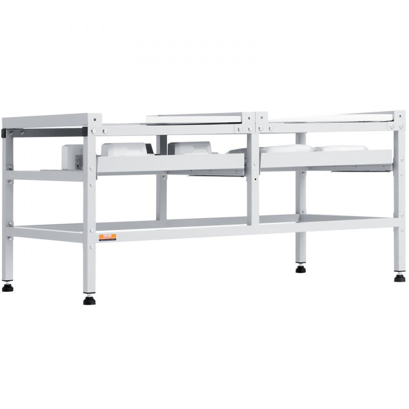Piédestal de machine à laver 48,5 x 25 pouces 590LB avec double plateau en acier au carbone