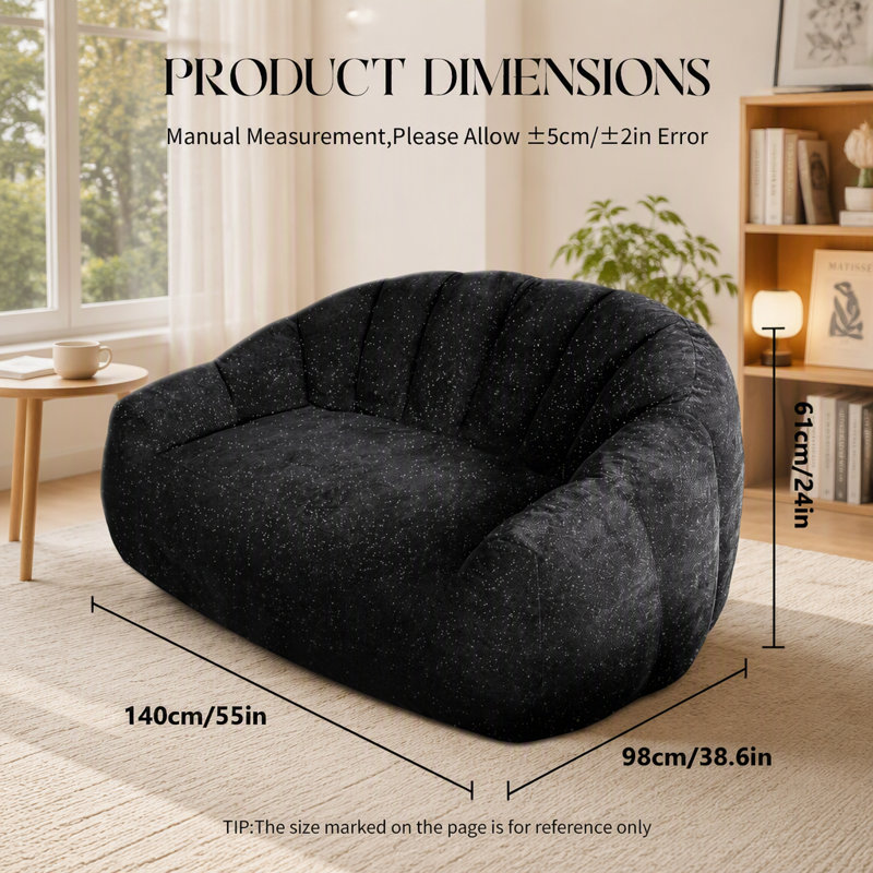 Bean Bag Sofa, Black