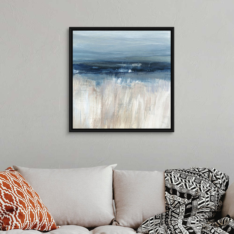 «On the Severn II», reproduction d'art sur toile, Cadre flottant noir, H 31,7 po x l 31,7 po x P 1,75 po
