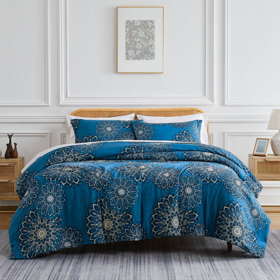 Midnight Floral Duvet Cover Set