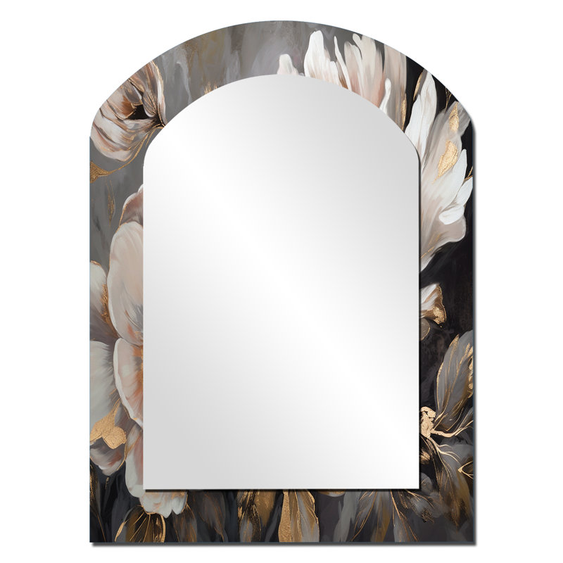 Pivoine blanche grise Blooms In Motion IV, 34 po x 25 po