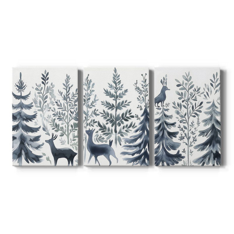 Art des Fêtes de Noël, cccxxii - Toile tendue avec châssis - 3 pièces, H 12 po x l 24 po