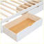 Lit de jour avec deux tiroirs de rangement, armoires de rangement et ports USB-2052321531