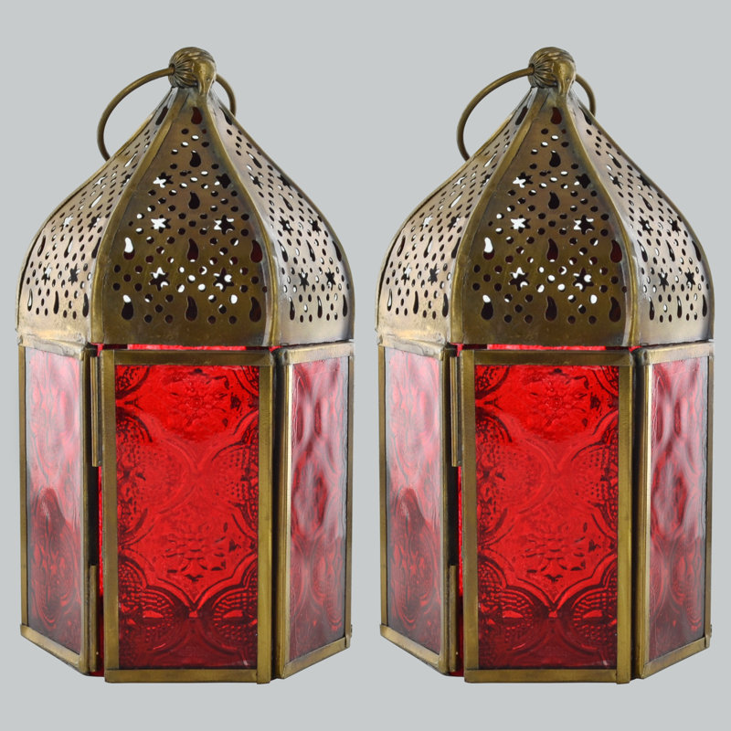 2 Piece Tabletop Lantern Set