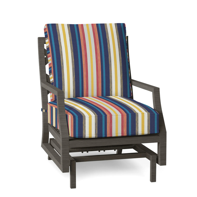 Lattice Arm Chair with Cushions, Welt, Linen Snow