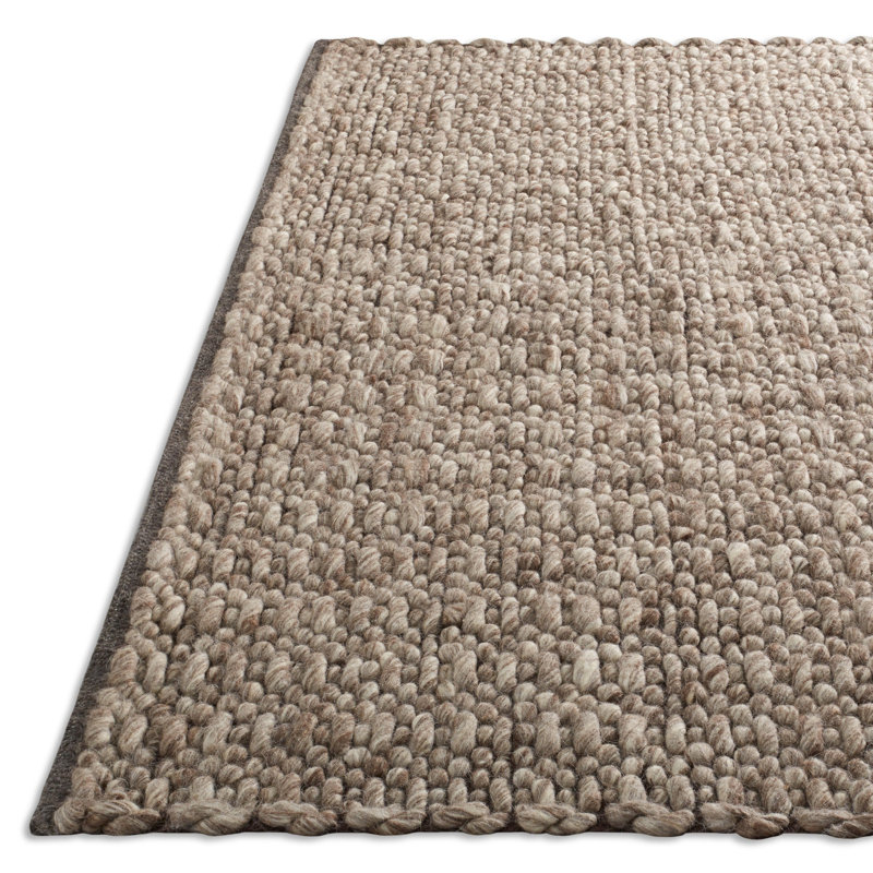 Uni Wool Area Rug in Mink, Rectangle 9' x 12'