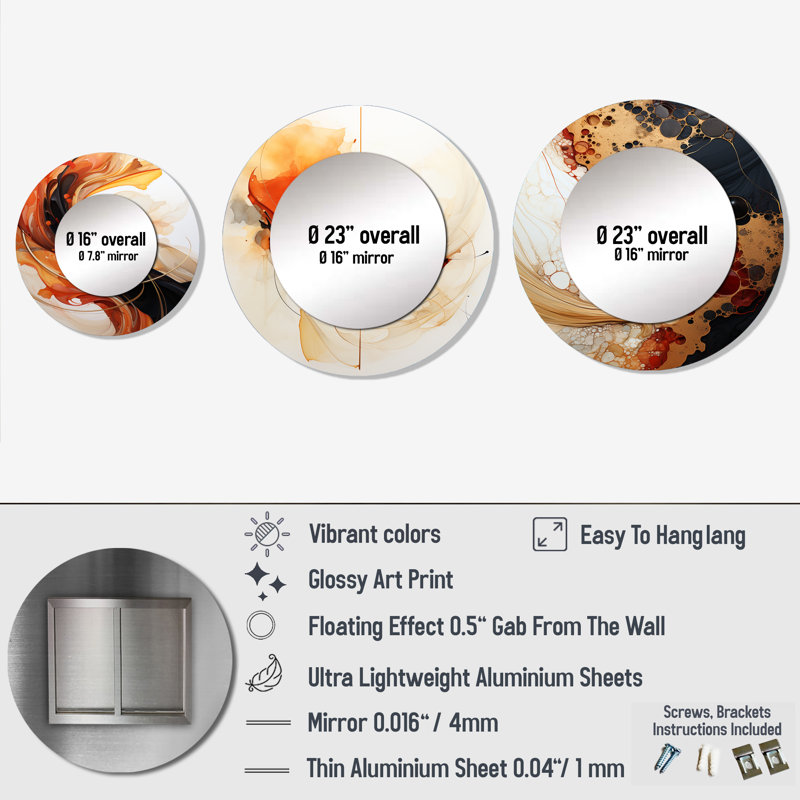Miroir mural Ellesse