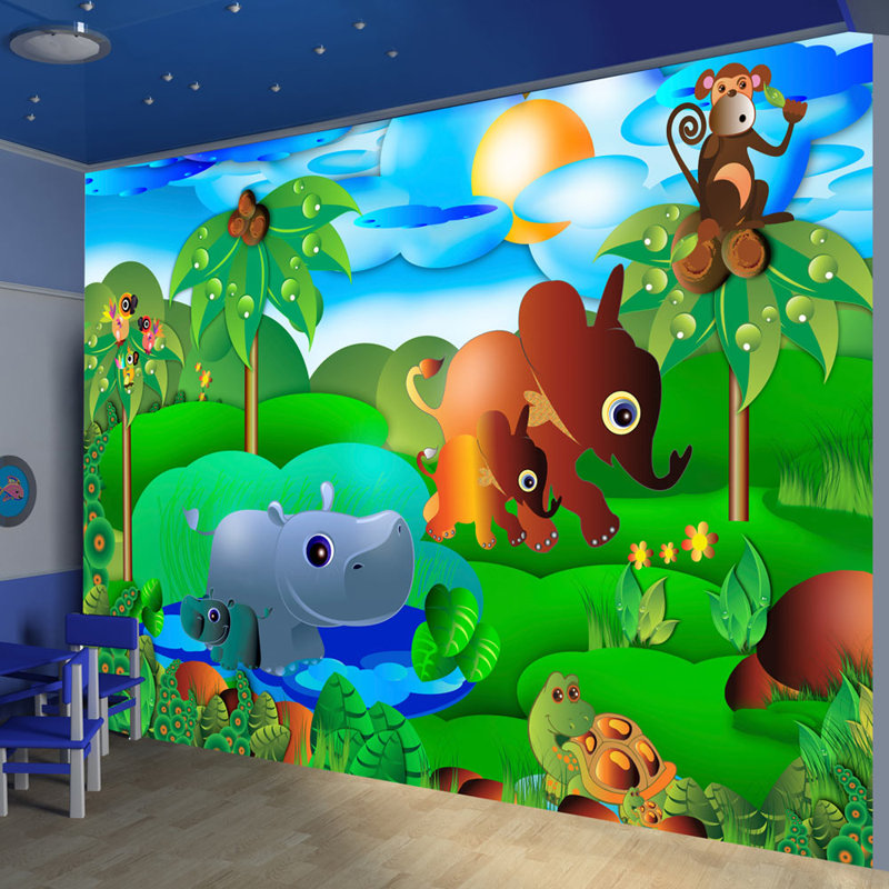 Animal Family 2.45m x 350cm Wallpaper, 400 cm x 280 cm