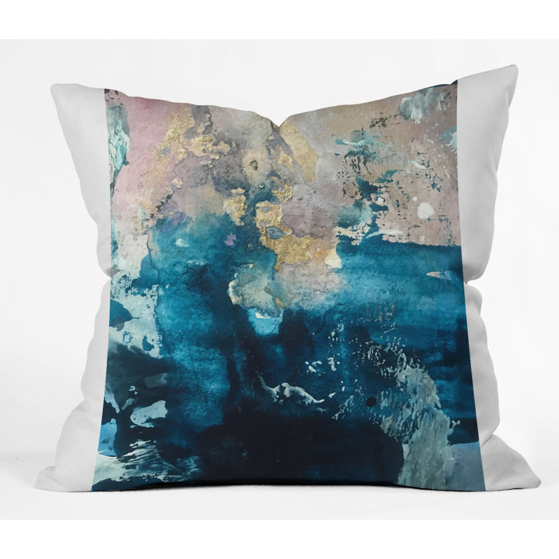 Hamilton Indoor/Outdoor Abstract Throw Pillow, 18" x 18"