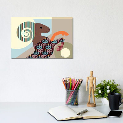 Aries Zodiac by Lanre Studio - Wrapped Canvas Print