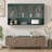 47.25" Four-door Glass Wall Cabinet Storage for Kitchen-890202014