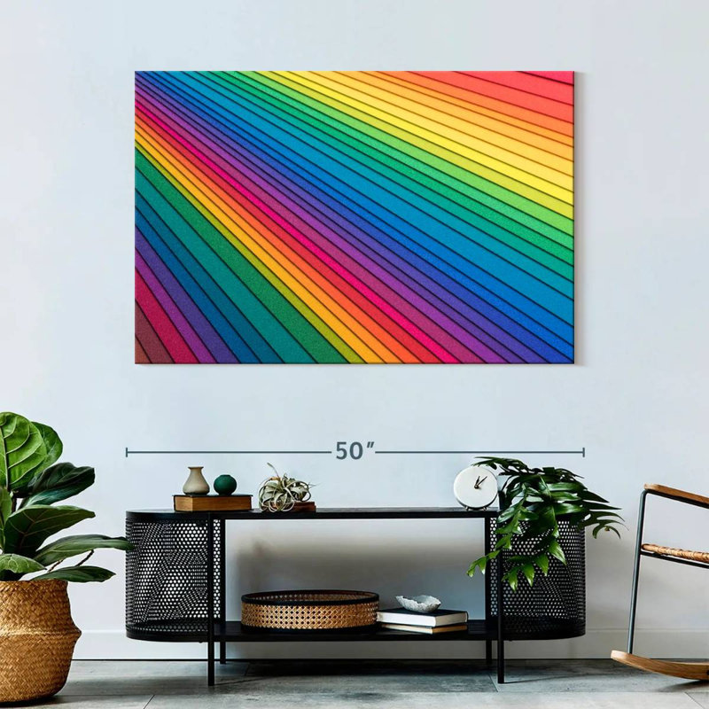 Hiltrud Rainbow Paper Stack, 32" H x 48" W