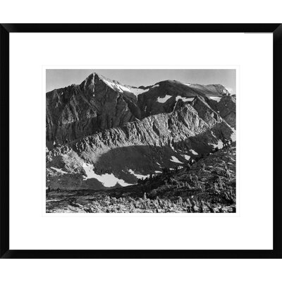 The peak above Woody Lake, Kings River Canyon, proposed as a National Park, California, 1936 by Ansel Adams - Picture Frame Photograph Print on Canvas -  Vault W Artwork, A7D4E797ABB74651BC01942B62522E47