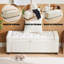 BANC DE RANGEMENT EN VELOURS OTTOMAN-1322493509