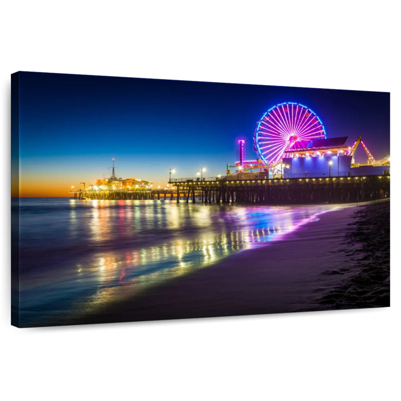 Gillard Illuminated Santa Monica Pier, 8" H x 12" W