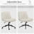 Aguilera 26" Wide Seat Criss Cross Legged Office Chair, Armless Office Desk Chair With Wheels-55893974-17204216