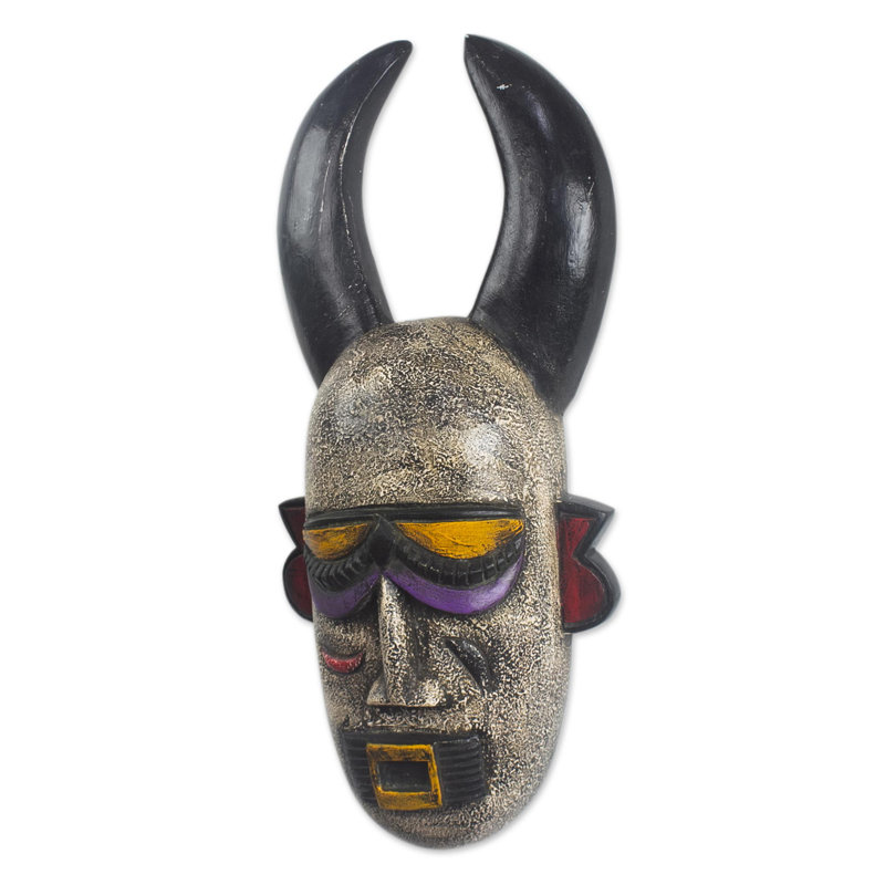 Novica Handmade Milandu African Wood Mask