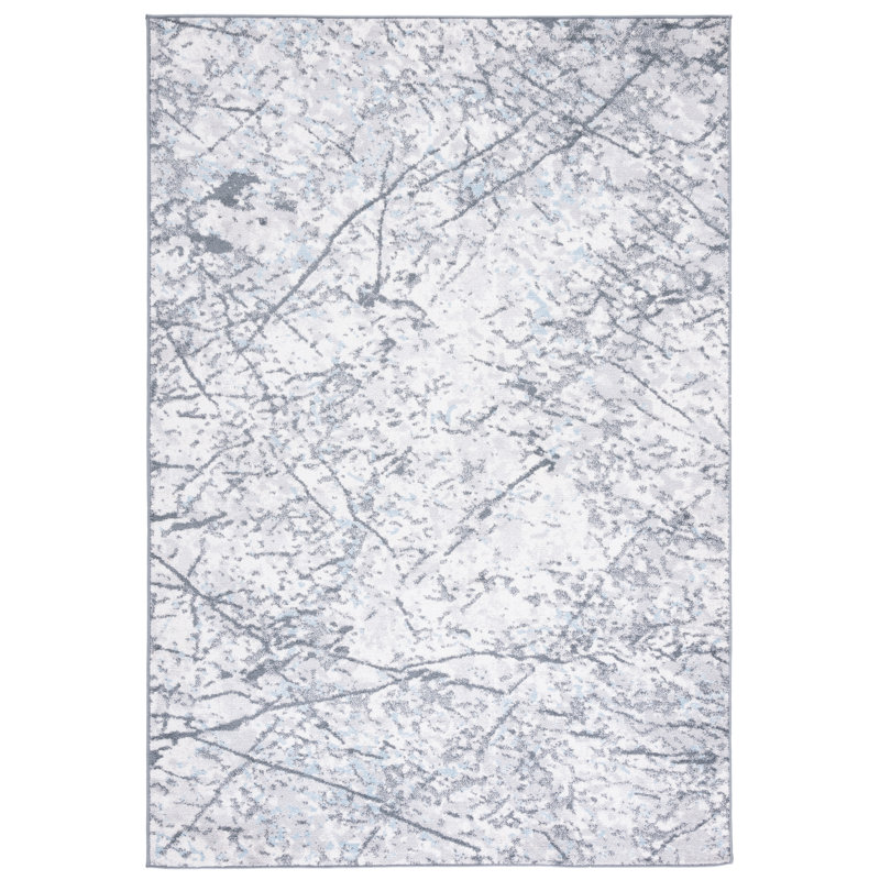 Ethellee Performance Abstract Rug, Rectangle 4' x 6'