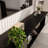 78.7'' W TV Stand Media Console With Glass Doors And Light
