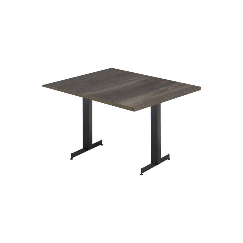 Metal Base Dining Table, Gray