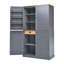 High Freestanding Kitchen Pantry with Large Cupboard, 2 Drawers, 2 Adjustable Shelves, and 8 Door Shelves for Ample Storage-129030358