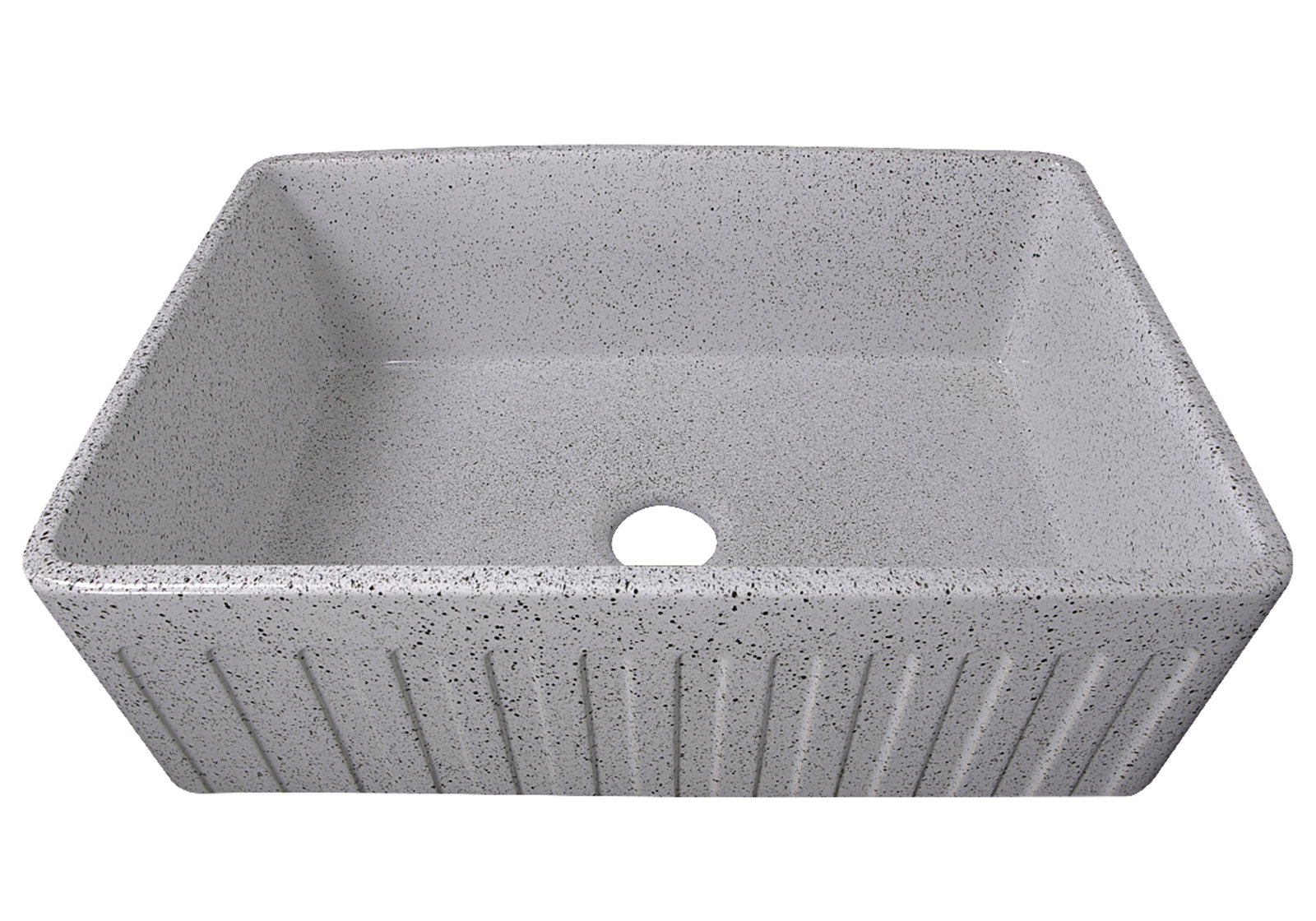 Vineyard 30" Fireclay Farmhouse Kitchen Sink, Pietra Sarda