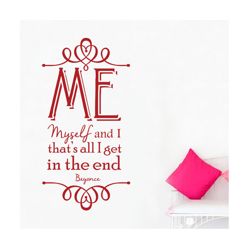 Wall Decal, Medium, Dark Red