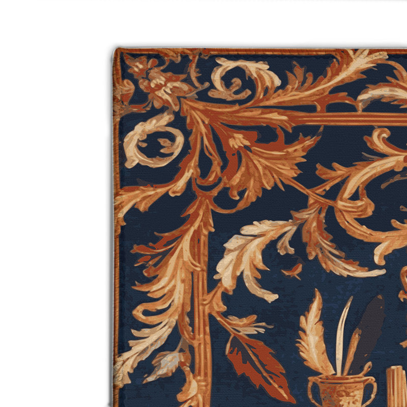 French Gray Indoor and Outdoor Area Rug, Rectangle 2' x 3'