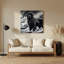 Chiens de Terre-Neuve, art mural en métal noir