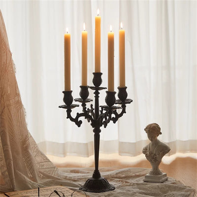 16.93'' H Metal Tabletop Candlestick