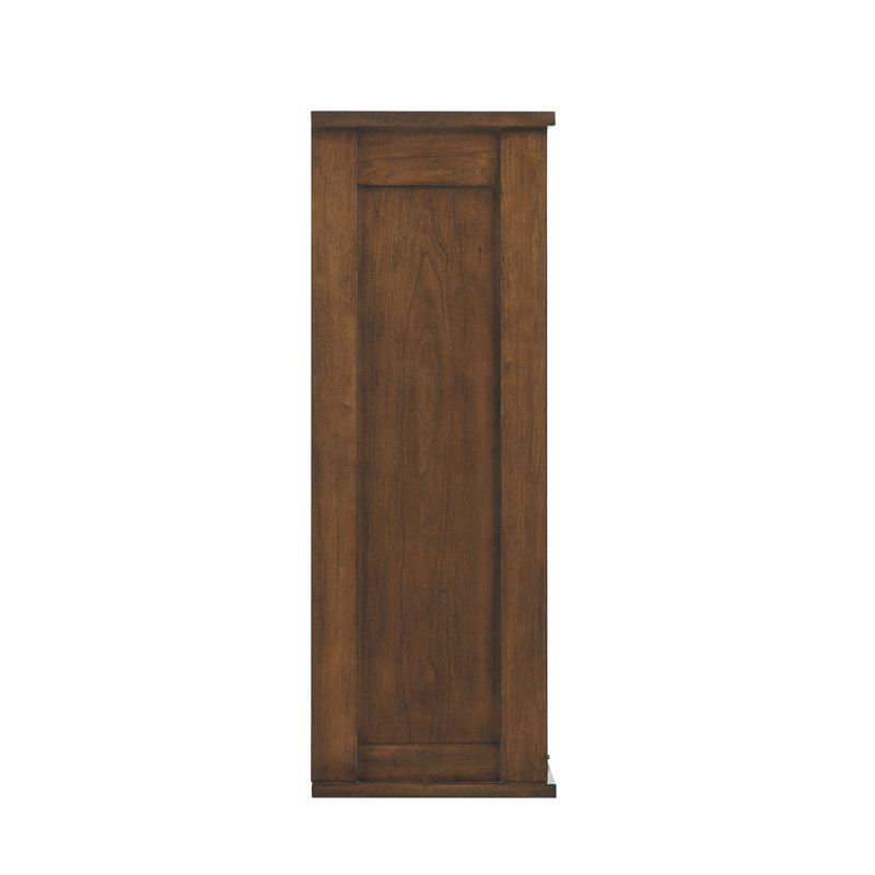Through Lines Wall Mounted Bathroom Wall Cabinet, Brown