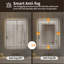 24" x 32" LED Bathroom Mirror, Aluminum Frame Backlit Vanity Mirror, Anti-Fog, Dimmable & 3 Colour Temperature, Memory Function, Wall Mounted (Horizontal/Vertical)