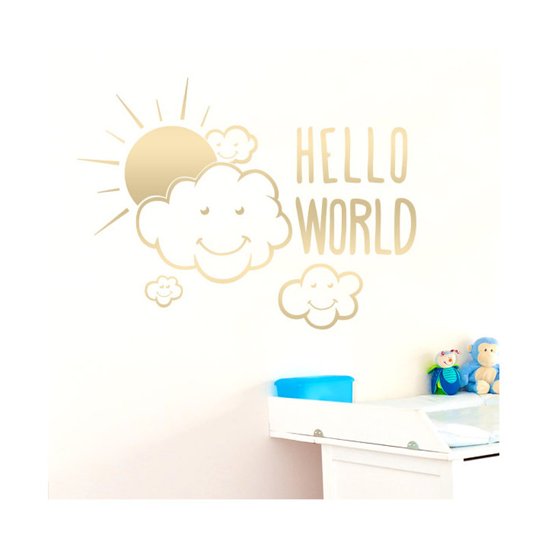 Wall Decal, Medium, Shiny Gold