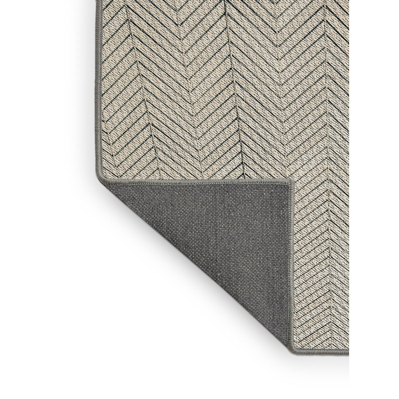 Tapis zone grise à motifs Hinds, Rectangle 5 pi x 7 pi