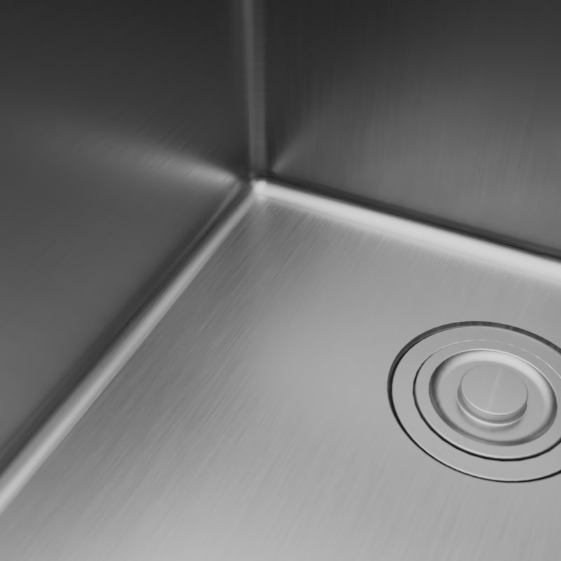 Karran Fusion Top Mount 28-in x 22-in Stainless Steel Single Bowl Workstation Kitchen Sink