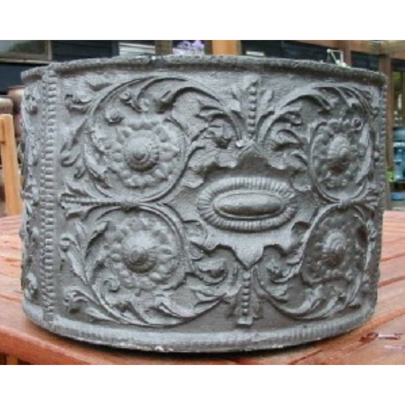 Percy Handmade Pot Planter, 22cm H x 32cm W 32cm D, Grey