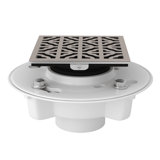 PVC 2" X 3" Drain Kit with Petal Decorative Cover